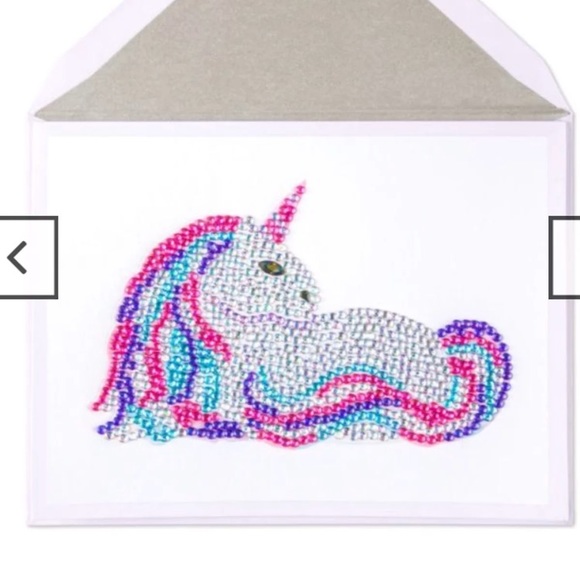 Papyrus Judith Leiber unicorn birthday card NEW!!